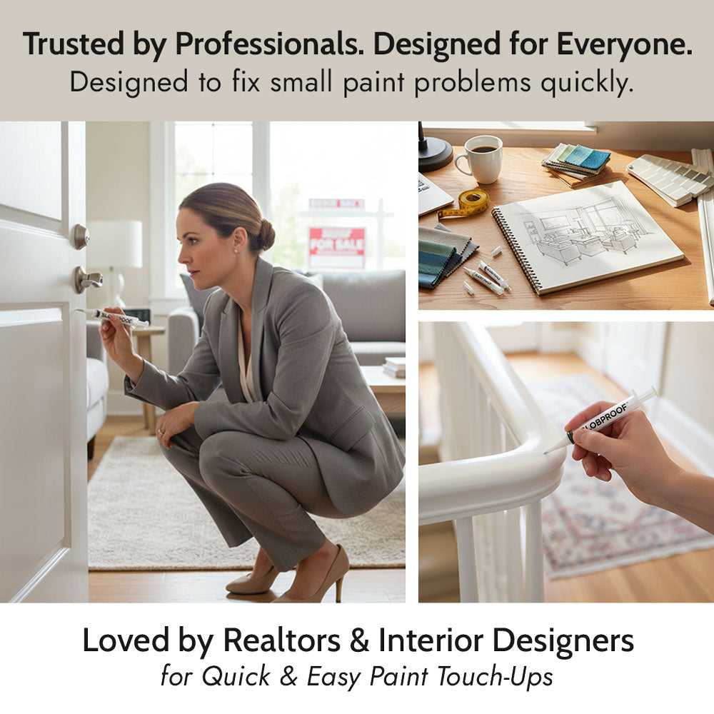 Slobproof Refillable Paint Pens are Trusted by Professionals and Designed for Everyone. Loved by Realtors and Interior Designers.