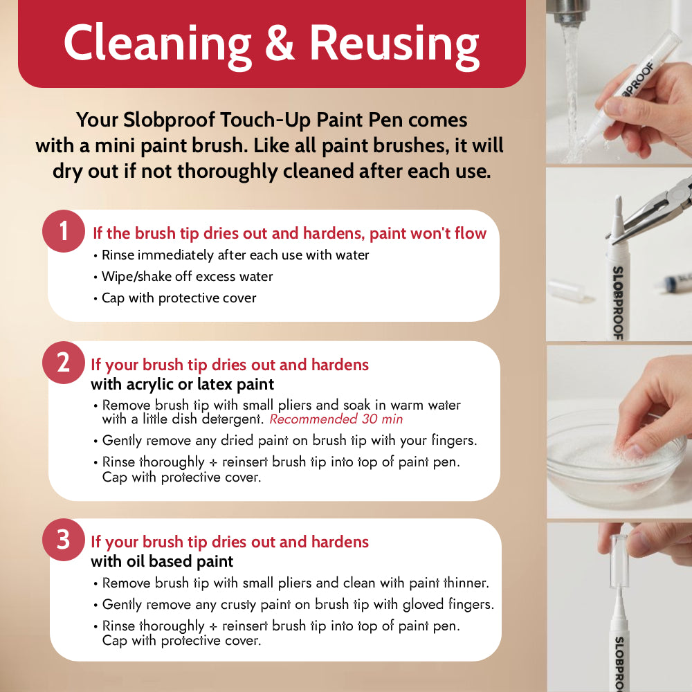 Refillable Touch-Up Paint Pens