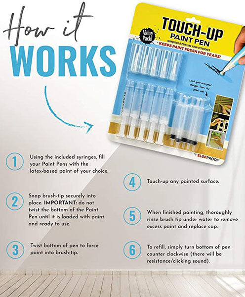 How Slobproof Refillable Touch-up Paint Pens work
