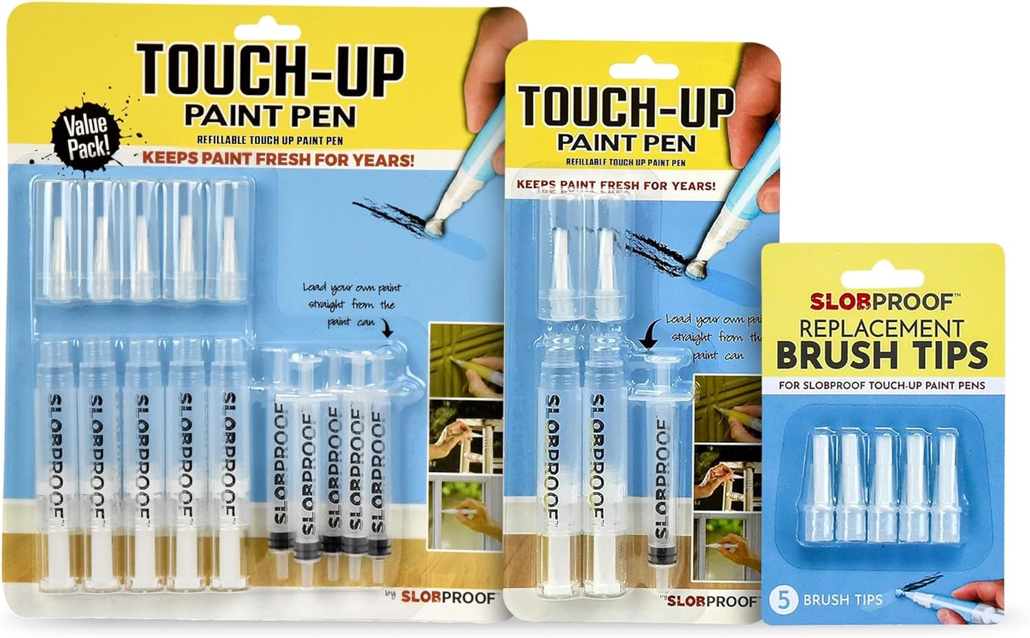 Slobproof Refillable Touch-up Paint Pens - Rated #1 in Paint Tools