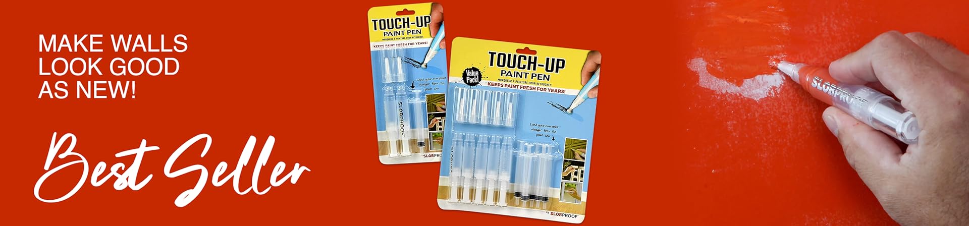 Make Walls Look Good As New! Best Seller - Touch-Up Paint Pen by Slobproof