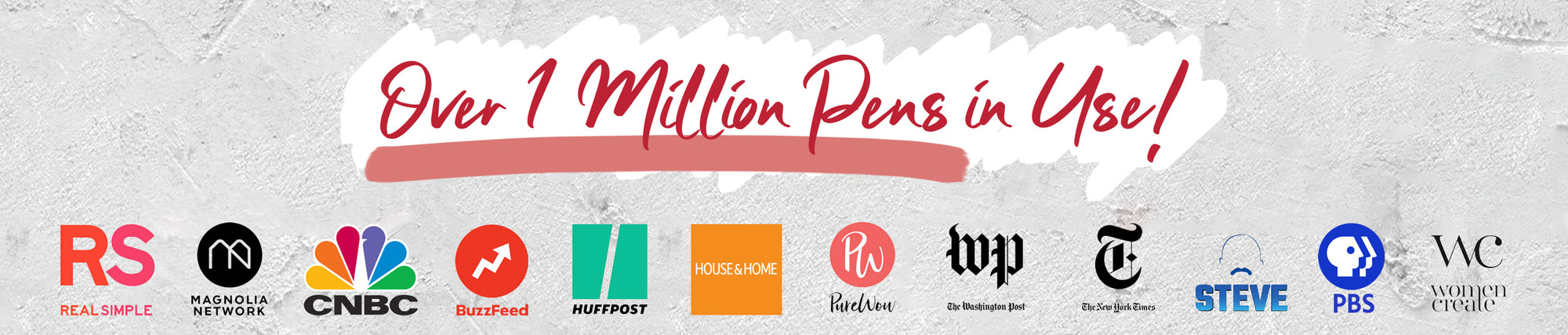 Over 1 Million Pens in Use. Featured in Real Simple, Magnolia Network, CNBC, Buzzfeed, and more!