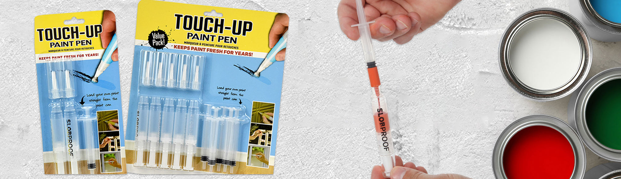 Mess Free Paint Pen Slobproof Touch Up Paint Pen- Refillable Paint