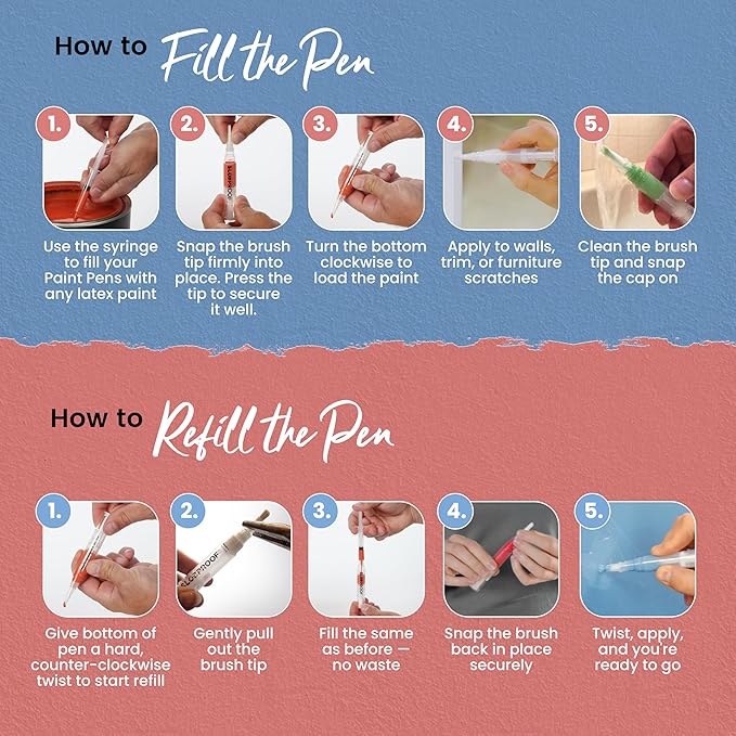 How to Fill & Refill Slobproof Touch-Up Paint Pens