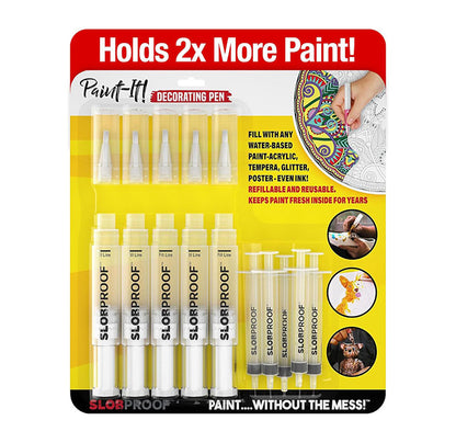 Slobproof Paint It! Decorating Pen - Holds 2X More Paint