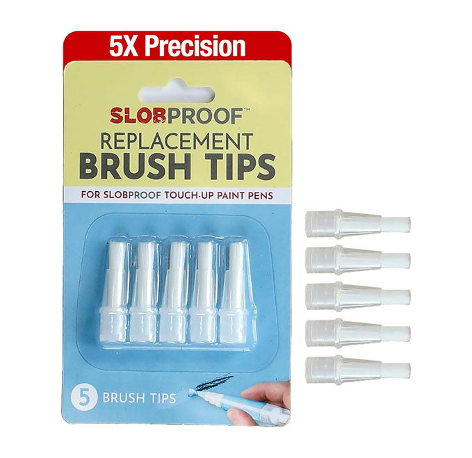 Get 5x Precision with Slobproof Replacement Brush Tips